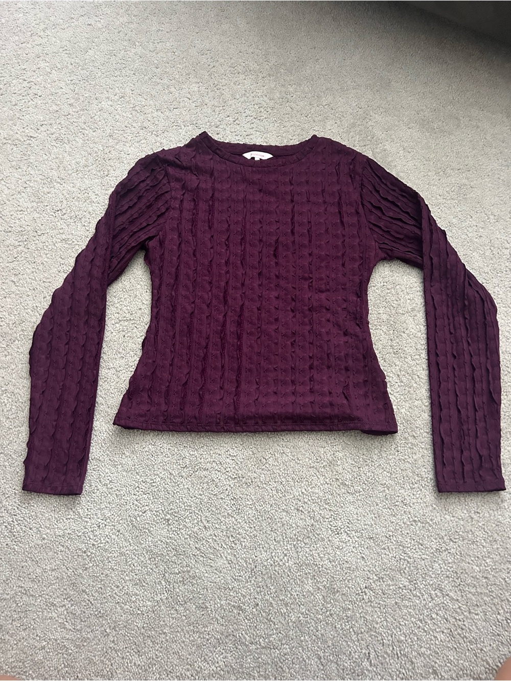 Women’s Long Sleeve Top in Plum